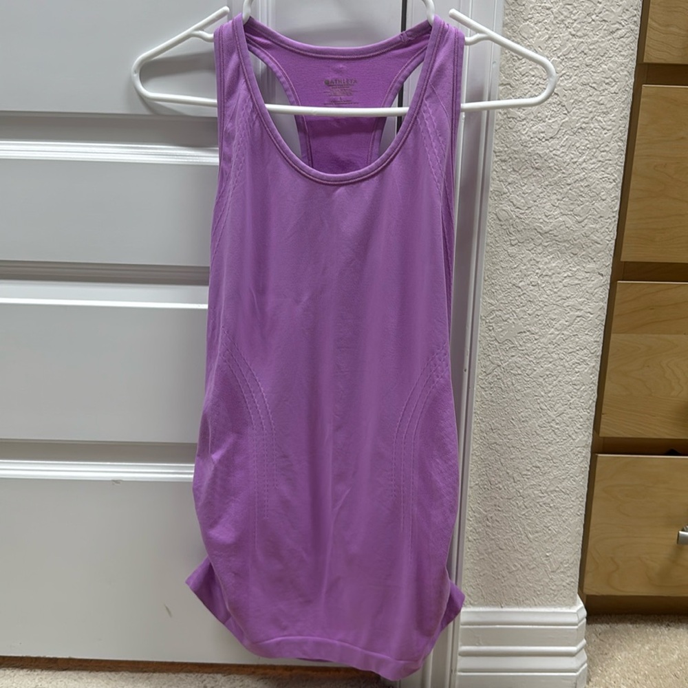 Athleta Light Purple Speedlight Racerback Tank Top Size Large